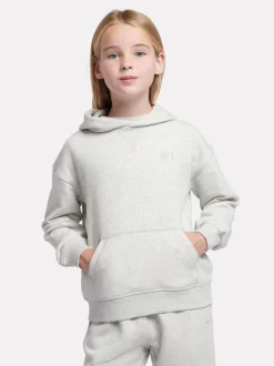 New Balance Grey Small French Terry Logo Hoodie