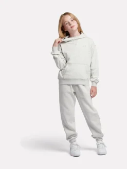 New Balance Grey Small French Terry Logo Hoodie