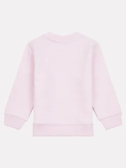 New Balance Light Pink Kids Stacked Logo Crew Sweatshirt