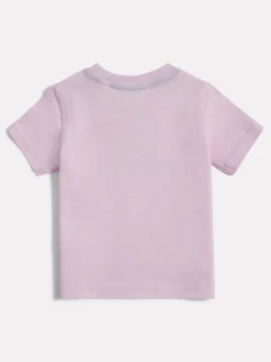 New Balance Light Pink Stacked Logo T-Shirt