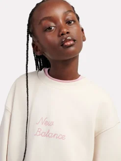 New Balance Natural Flower Shoe Graphic Print FT Crew Sweatshirt