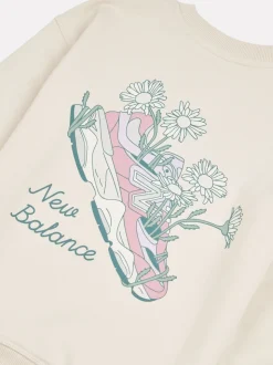 New Balance Natural Flower Shoe Graphic Print FT Crew Sweatshirt