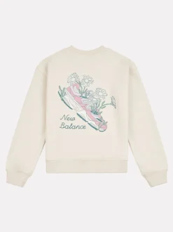 New Balance Natural Flower Shoe Graphic Print FT Crew Sweatshirt