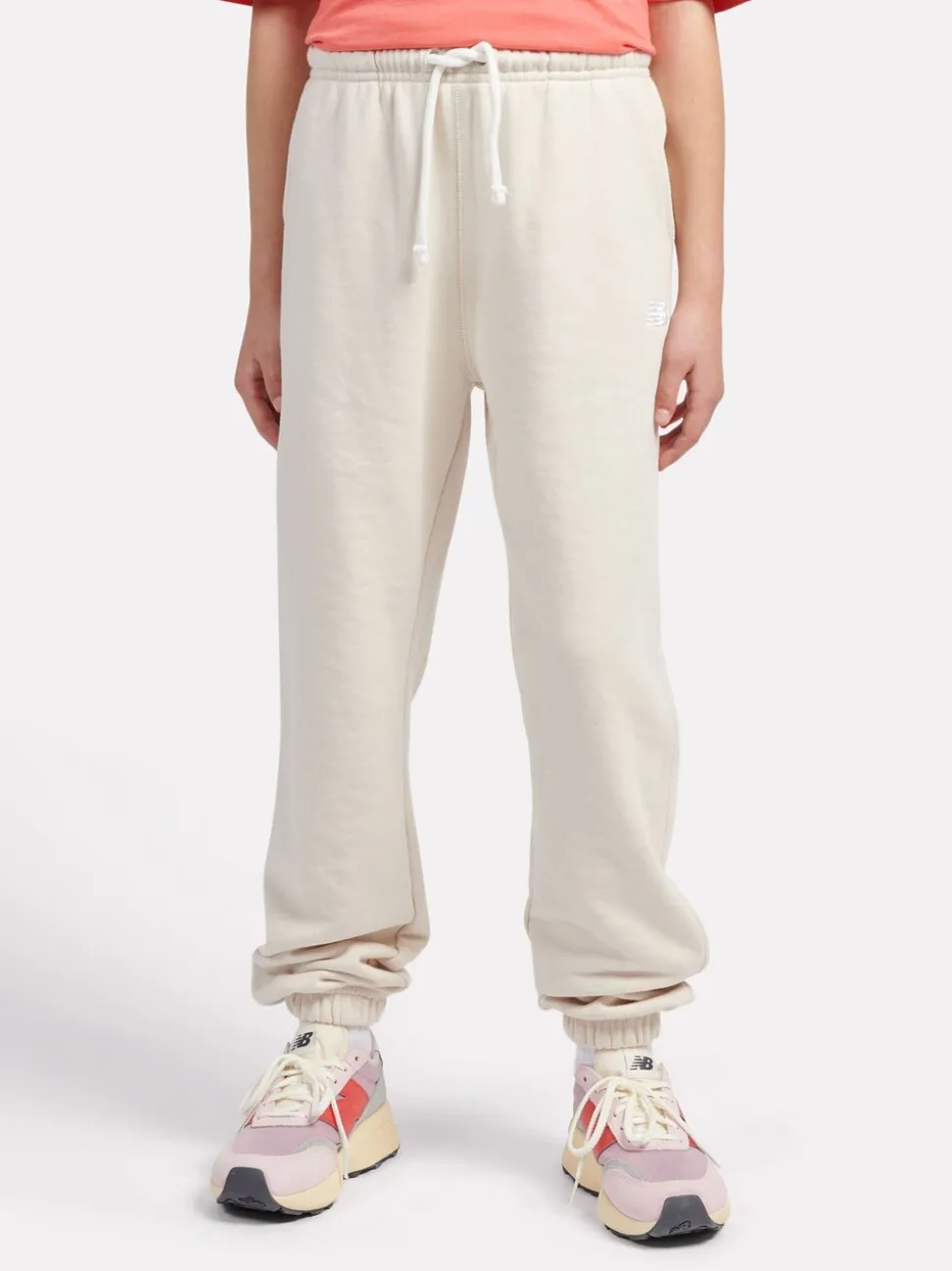 New Balance Natural Kids French Terry Small Logo Joggers