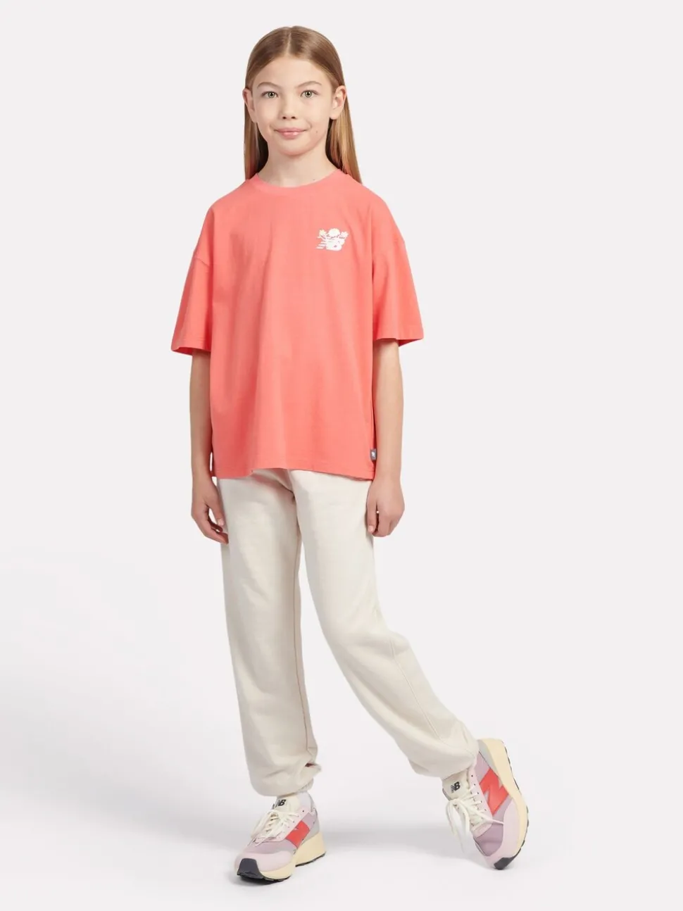 New Balance Natural Kids French Terry Small Logo Joggers