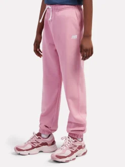 New Balance Pink French Terry Small Logo Joggers