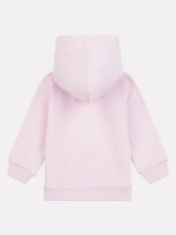 New Balance Pink Light Kids French Terry Stacked Logo Hoodie