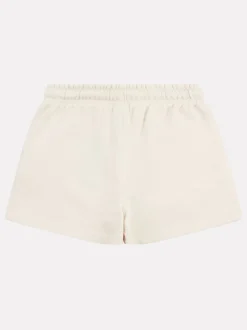 New Balance White Small Girls Logo Shorts