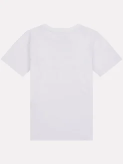New Balance White Stacked Logo T-Shirt