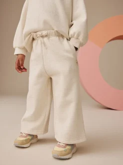 Oatmeal Wide Leg Sweat Joggers (3mths-7yrs)