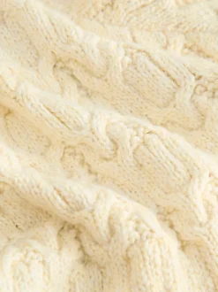 Oatmeal Cable Roll Neck Jumper (3-16yrs)
