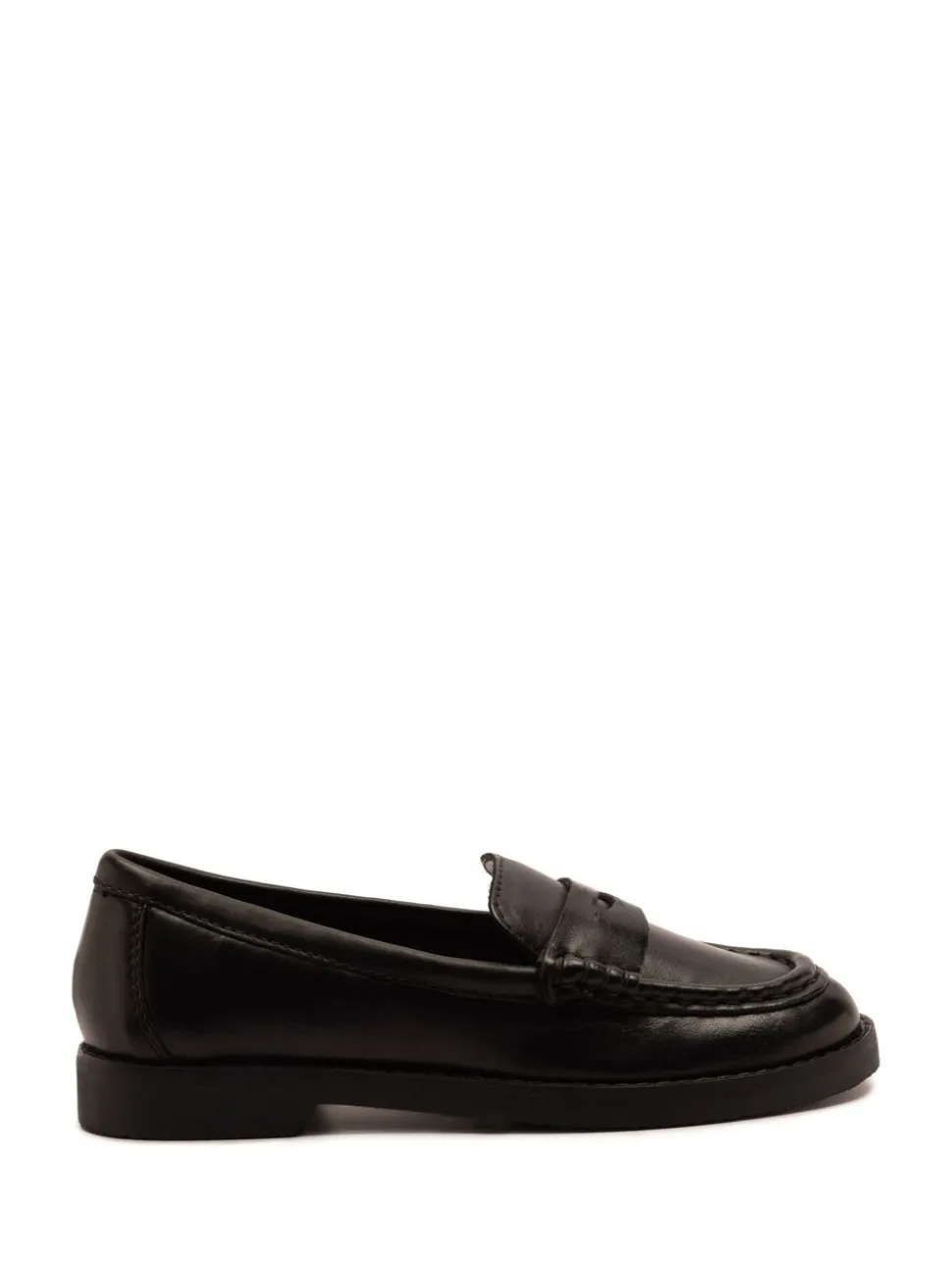 Off The Hook Black Hermoine Slip On Formal Leather School Shoes