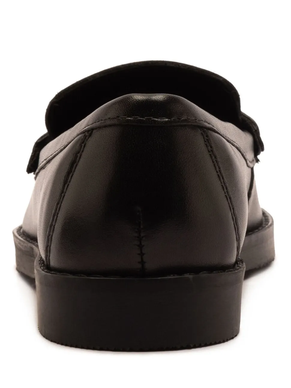 Off The Hook Black Hermoine Slip On Formal Leather School Shoes