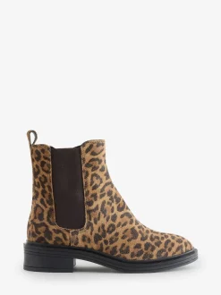 Off The Hook Animal Kiki Patent Leather Ankle Chelsea Boots