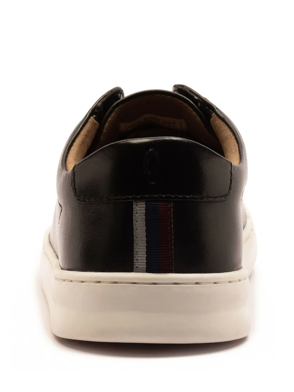 Off The Hook Black Evers Leather Slip-On Sneakers with Elastic Lacing