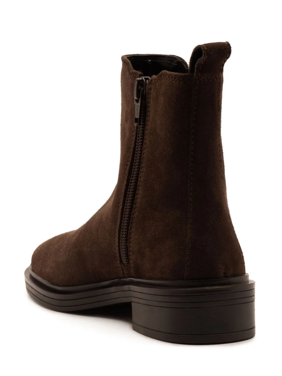 Off The Hook Brown Kiki Patent Leather Ankle Chelsea Boots