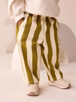 Olive Green Stripe Trousers (3mths-7yrs)