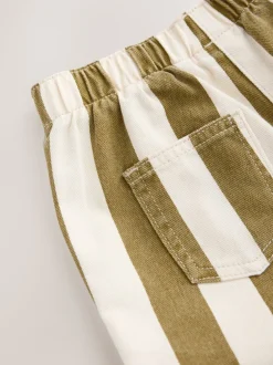 Olive Green Stripe Trousers (3mths-7yrs)