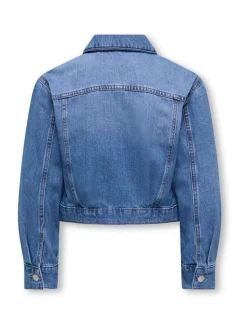 ONLY KIDS Blue Cropped Denim Jacket