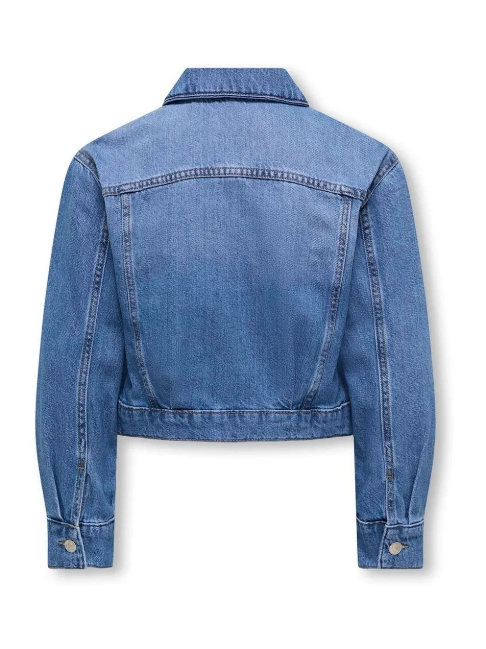 ONLY KIDS Blue Cropped Denim Jacket