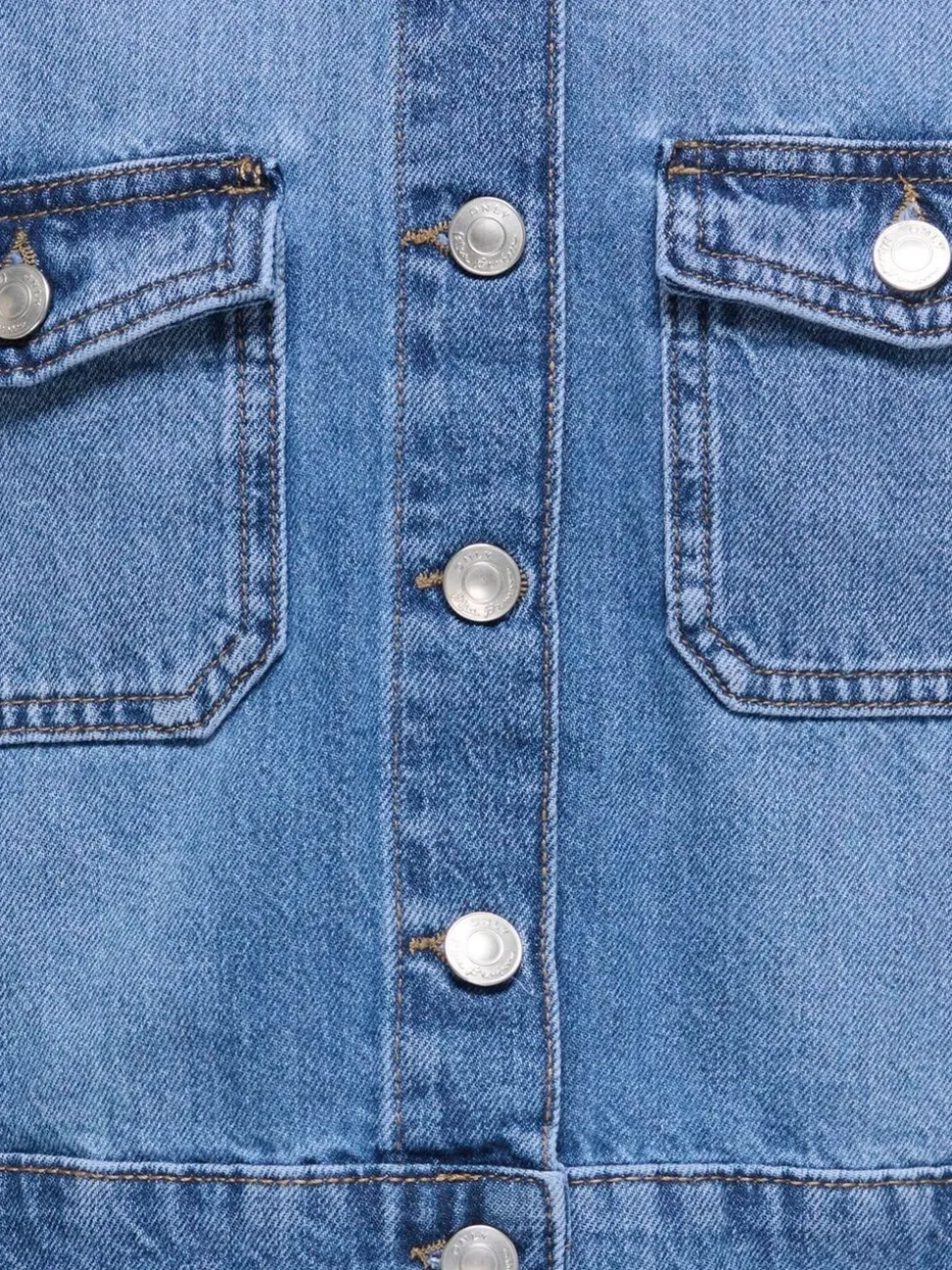 ONLY KIDS Blue Cropped Denim Jacket