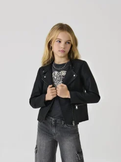 ONLY KIDS Faux Leather Biker Jacket