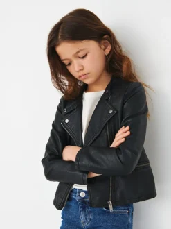 ONLY KIDS Faux Leather Biker Jacket