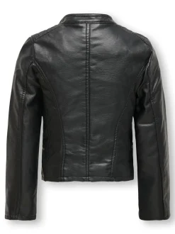 ONLY KIDS Faux Leather Biker Jacket