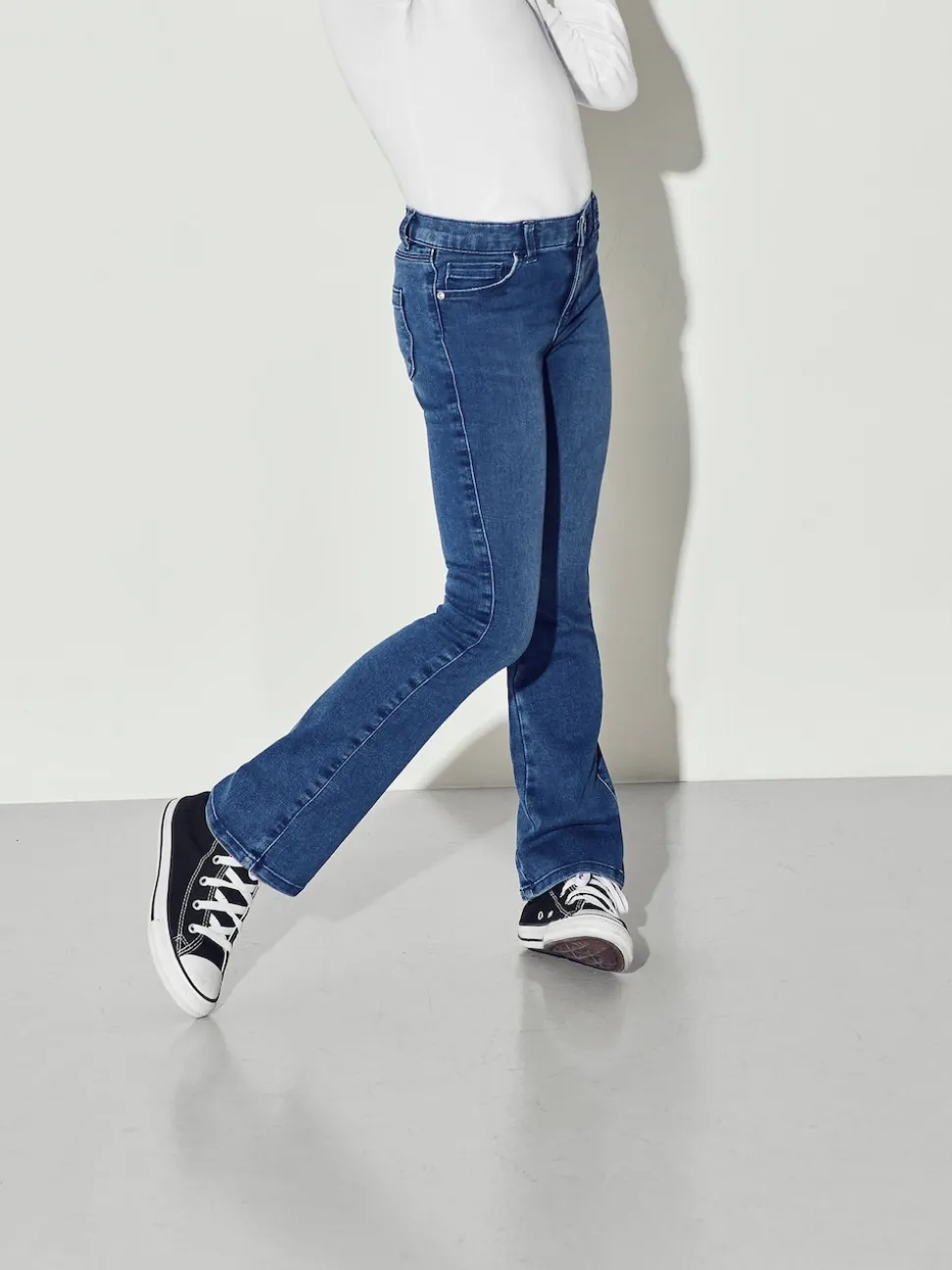 ONLY KIDS Flare Leg Jeans With Adjustable Waist