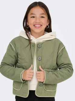 ONLY KIDS Green Quilted Jacket