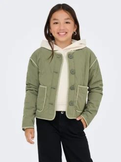 ONLY KIDS Green Quilted Jacket