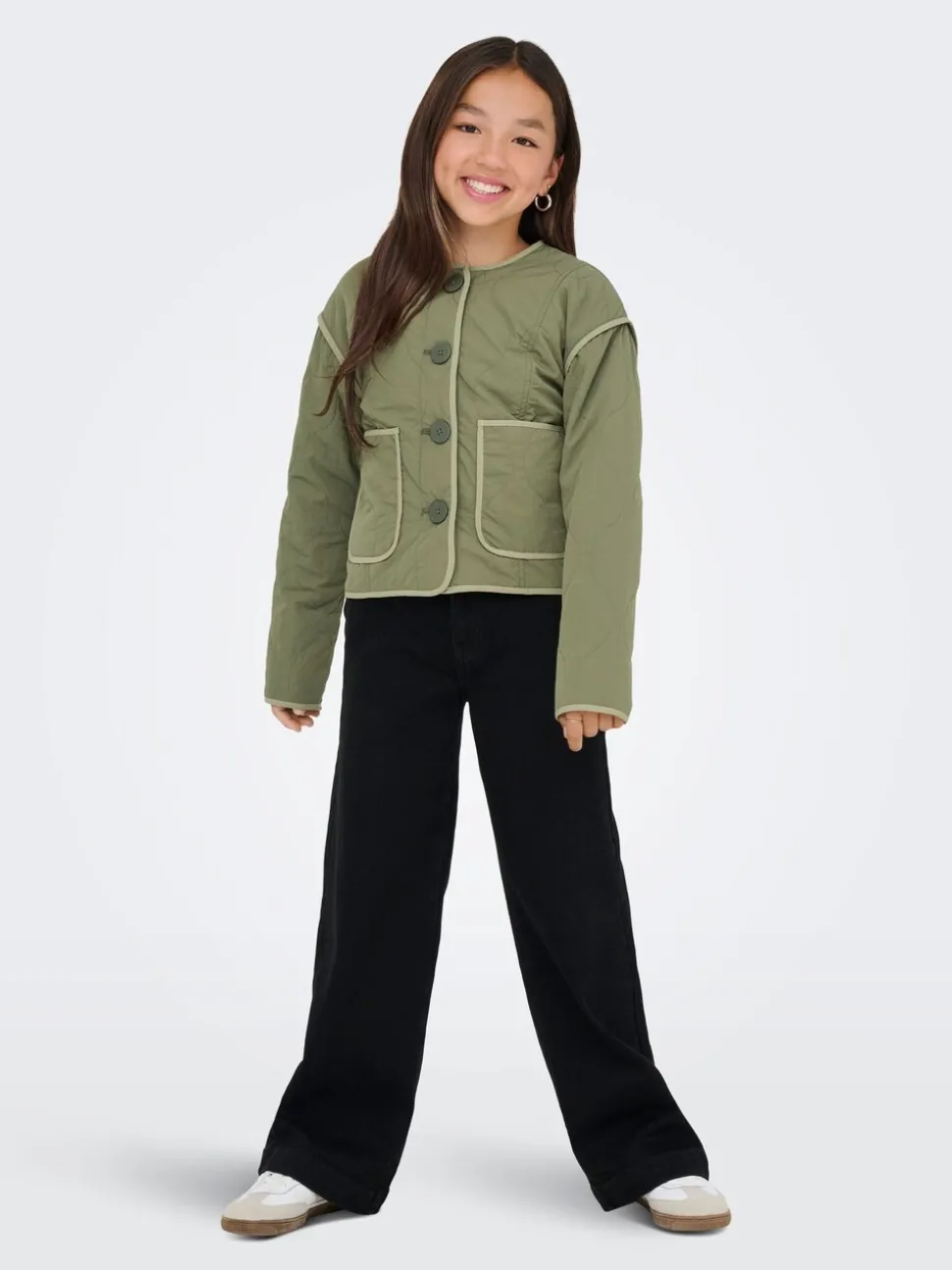 ONLY KIDS Green Quilted Jacket
