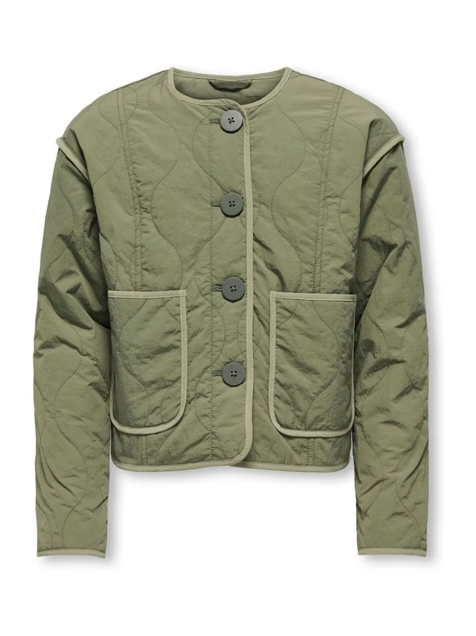 ONLY KIDS Green Quilted Jacket