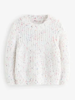 ONLY KIDS Grey High Neck Spotted Jumper