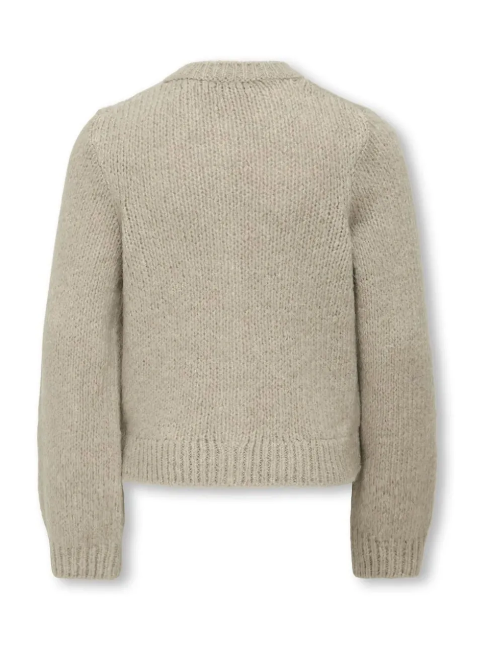 ONLY KIDS Grey Round Neck Bow Detail Cardigan