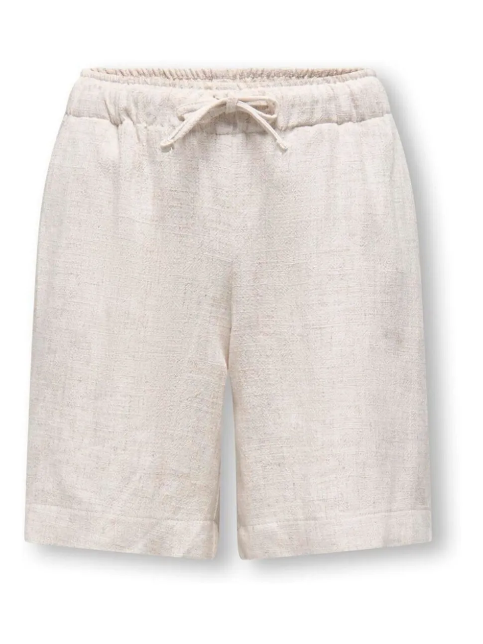 ONLY KIDS Natural Linen Blend Shorts