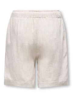ONLY KIDS Natural Linen Blend Shorts