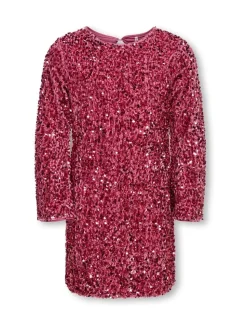 ONLY KIDS Purple Flared Sequin Dress