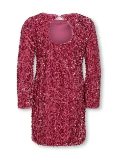 ONLY KIDS Purple Flared Sequin Dress
