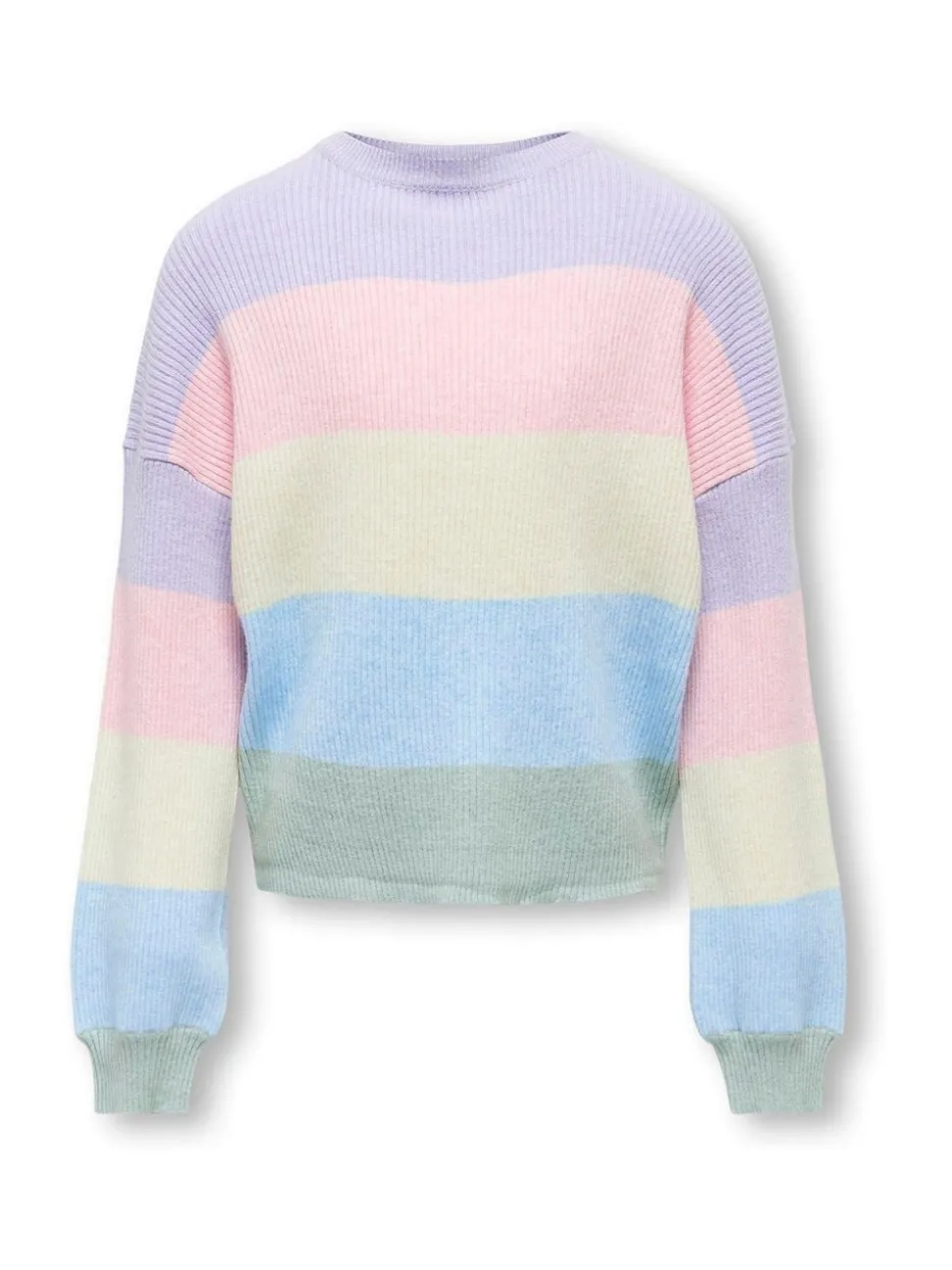 ONLY KIDS Purple Striped Knitted Jumper