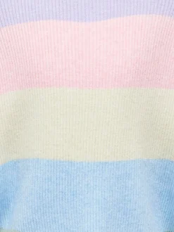 ONLY KIDS Purple Striped Knitted Jumper