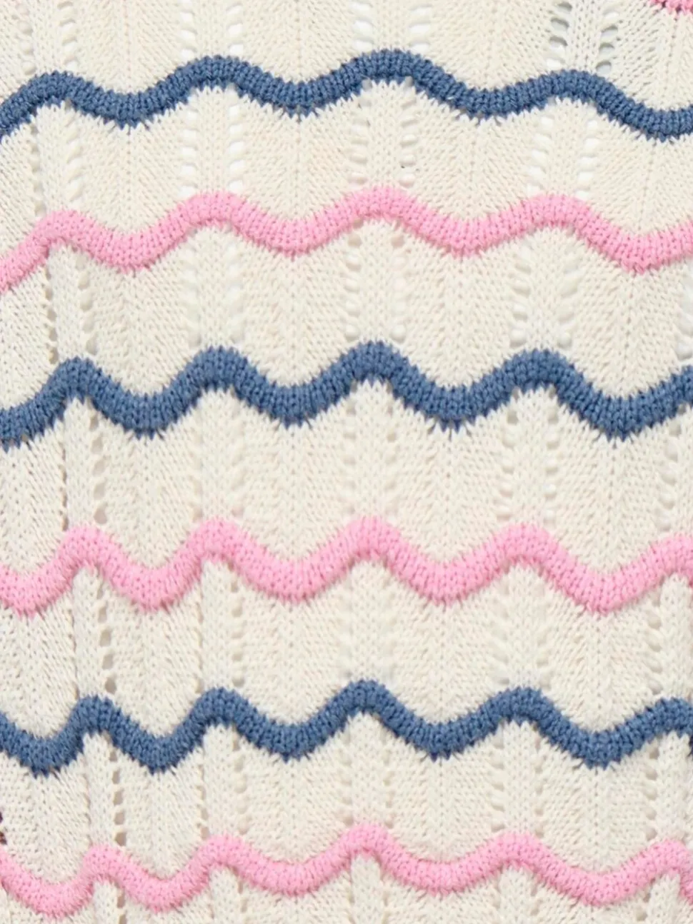 ONLY KIDS Round Neck Stripe White Jumper