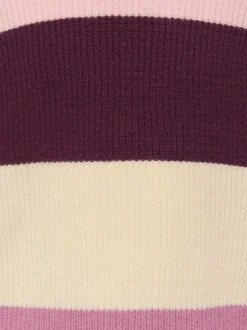ONLY KIDS Striped Knitted Purple Jumper