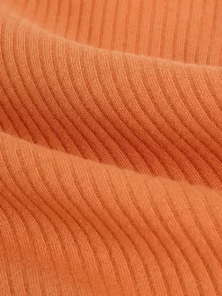 Orange Baby Long Sleeve Halloween Bodysuit and Hat Set