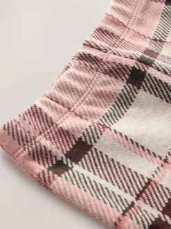 Pale Pink Check Rib Flare Leggings (3mths-7yrs)