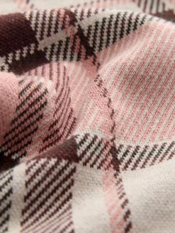 Pale Pink Check Rib Flare Leggings (3mths-7yrs)