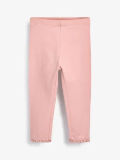 Pale Pink Lace Trim Leggings (3mths-7yrs)