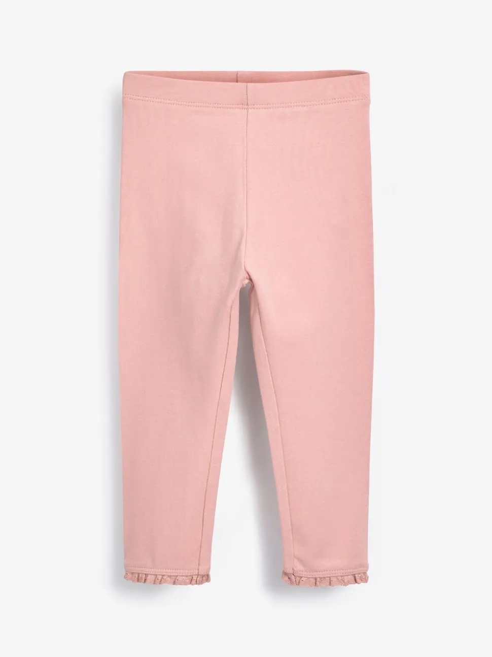 Pale Pink Lace Trim Leggings (3mths-7yrs)