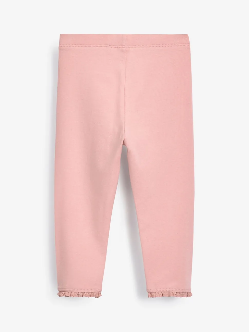 Pale Pink Lace Trim Leggings (3mths-7yrs)