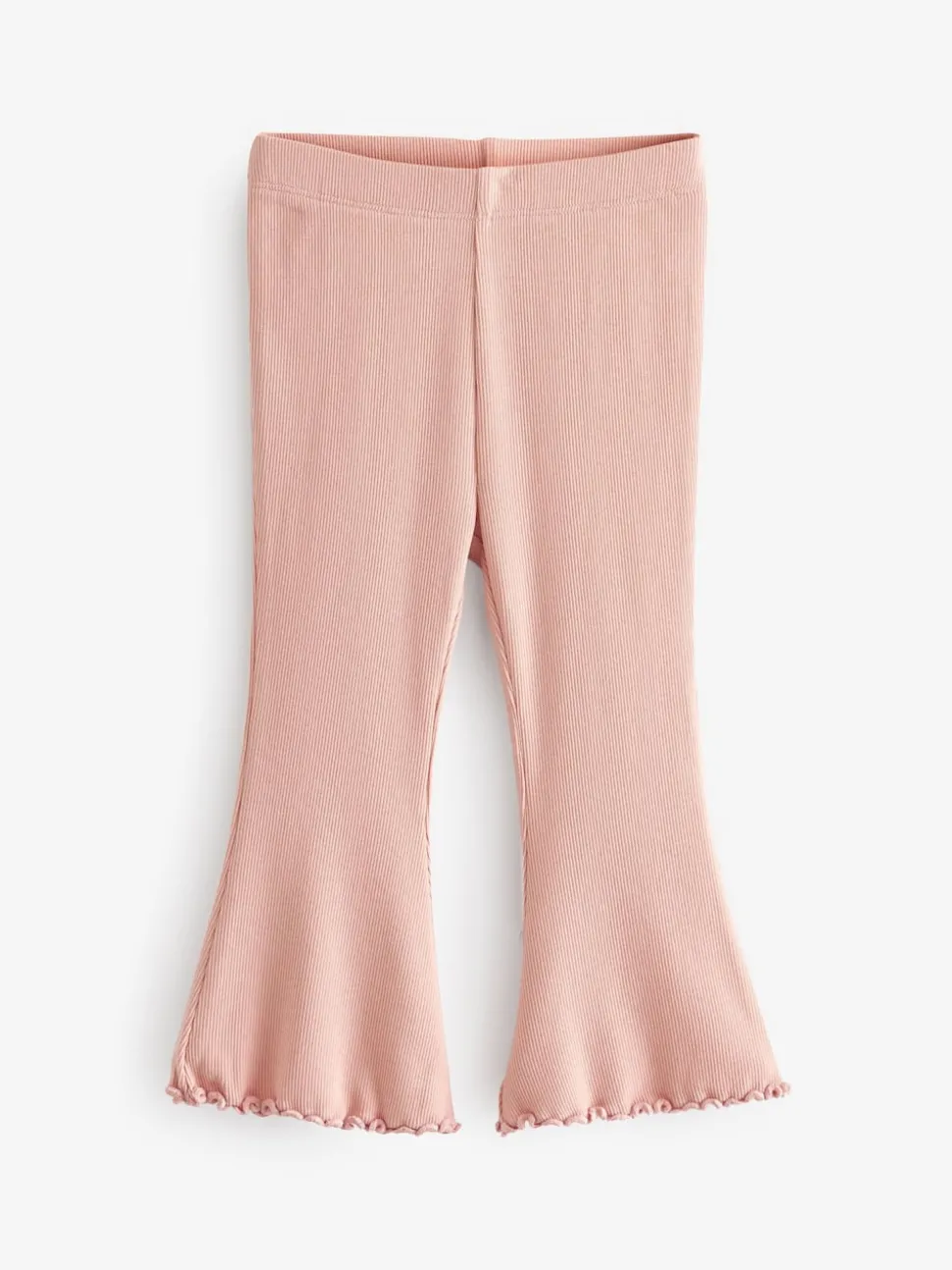 Pale Pink Rib Flare Leggings (3mths-7yrs)